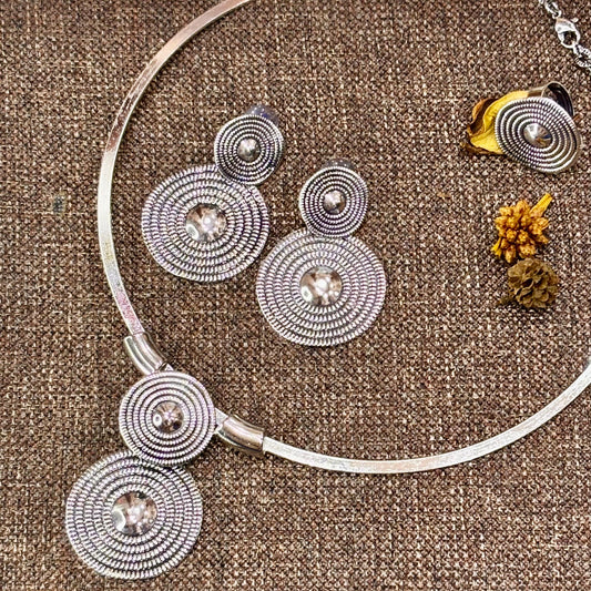 Yin-Yang Circle Jewelry Set