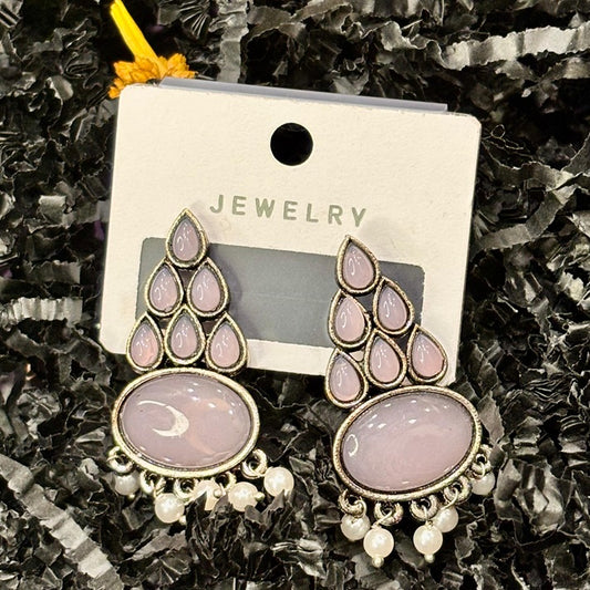 Blush Pearl Drop Earrings